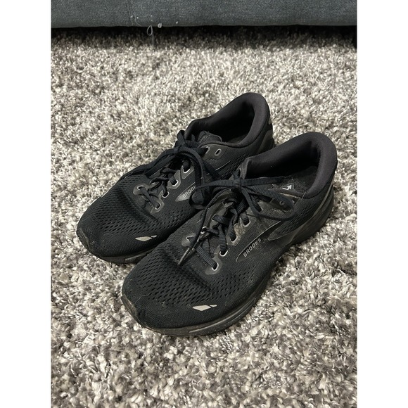 Brooks Other - Brooks Ghost 12 Shoes Mens 9 All Black Training Active Comfort